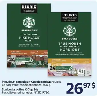 Walmart Starbucks coffee K-Cup 24s offer