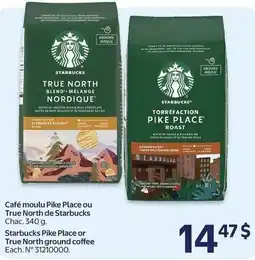 Walmart Starbucks Pike Place or True North ground coffee offer