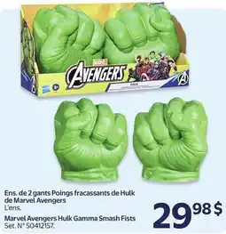 Walmart Marvel Avengers Hulk Gamma Smash Fists offer