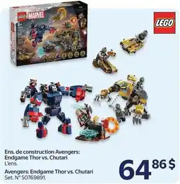 Walmart lego avengers: endgame thor vs. chutari l'ens. offer