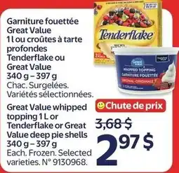 Walmart Great Value whipped topping or Tenderflake offer