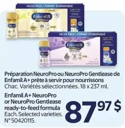 Walmart Enfamil A+ NeuroPro or NeuroPro Gentlease ready-to-feed formula offer