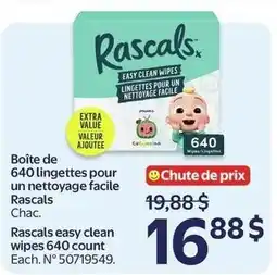 Walmart Rascals easy clean wipes offer