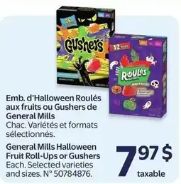 Walmart General Mills Halloween Fruit Roll-Ups or Gushers offer