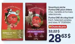 Walmart Purina ONE dry dog food offer
