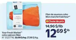 Walmart Your Fresh Market coho salmon fillet offer