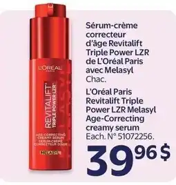 Walmart L'oreal paris revitalift triple power l2r age correcting creamy serum offer
