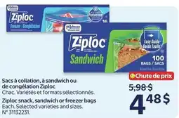 Walmart Ziploc sandwich bags offer