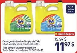 Walmart Tide Simply laundry detergent offer