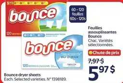 Walmart Bounce dryer sheets offer