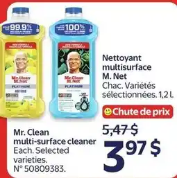 Walmart Mr. Clean multi-surface cleaner offer