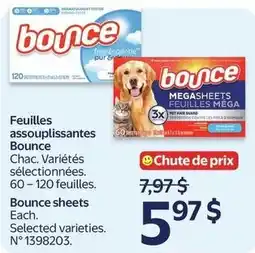 Walmart Bounce sheets offer