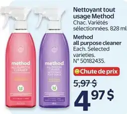 Walmart Method all purpose cleaner offer