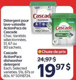 Walmart Cascade dishwasher detergent offer