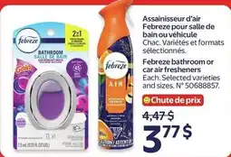 Walmart Febreze bathroom or car air fresheners offer