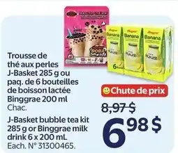 Walmart J-Basket bubble tea kit offer