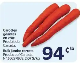 Walmart Bulk jumbo carrots offer
