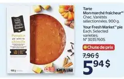 Walmart Your Fresh Market pie offer