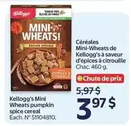 Walmart Kellogg's mini wheats pumpkin spice cereal offer
