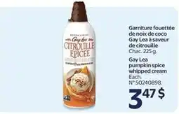 Walmart Gay Lea pumpkin spice whipped cream offer