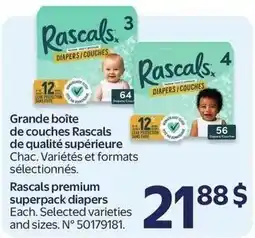 Walmart Rascals premium diapers offer