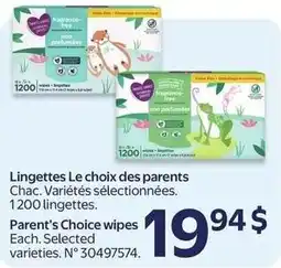 Walmart Parent's Choice wipes offer