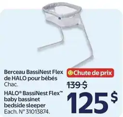 Walmart halo bassinest flex baby bassinet bedside sleeper offer