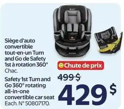 Walmart Safety 1st Turn and Go 360° rotating all-in-one convertible car seat offer