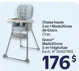 Walmart Graco Made2Grow 5-in-1 highchair offer