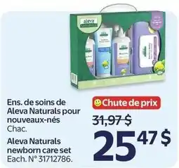 Walmart Aleva Naturals newborn care set offer