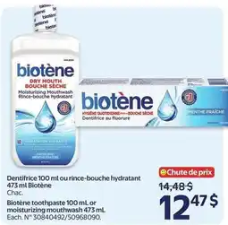 Walmart Biotene dry mouth mouthwash or toothpaste offer