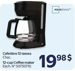 Walmart Mainstays 12-cup coffee maker offer