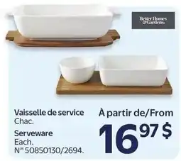 Walmart Better Homes & Gardens serveware offer