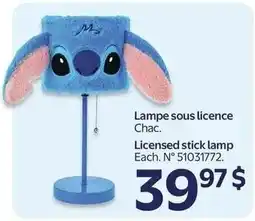 Walmart Chac licensed stick lamp offer