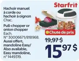 Walmart Starfrit pull-chopper or onion chopper offer