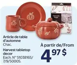 Walmart Chac harvest tabletop decor offer
