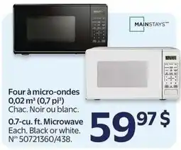 Walmart Mainstays microwave offer
