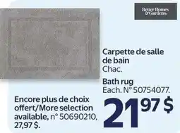 Walmart Better Homes & Gardens Bath rug offer