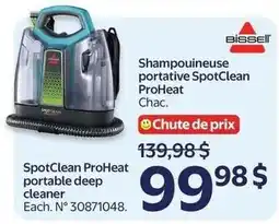 Walmart Bissell SpotClean ProHeat portable deep cleaner offer