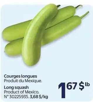 Walmart Long squash offer