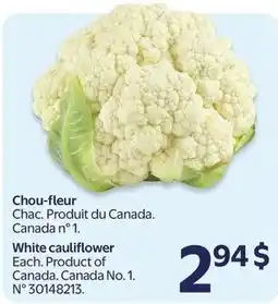 Walmart White cauliflower offer