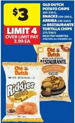 Real Canadian Superstore Old Dutch potato chips offer