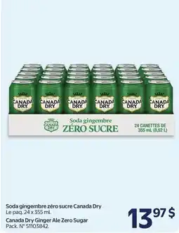 Walmart Canada Dry ginger ale zero sugar offer