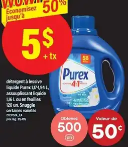 Maxi Purex liquid detergent offer