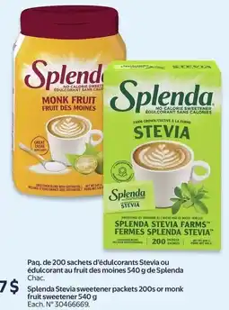 Walmart Splenda stevia sweetener packets offer