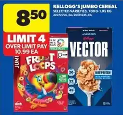 Real Canadian Superstore Kellogg's jumbo cereal offer