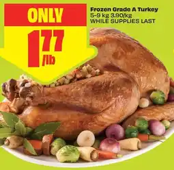FreshCo Frozen Grade A Turkey offer