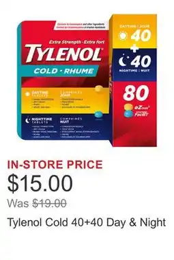 Costco Tylenol Cold 40+40 Day & Night offer