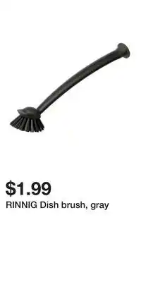 IKEA RINNIG Dish brush, gray offer