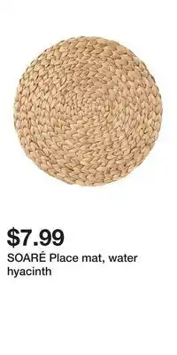IKEA SOARÉ Place mat, water hyacinth offer